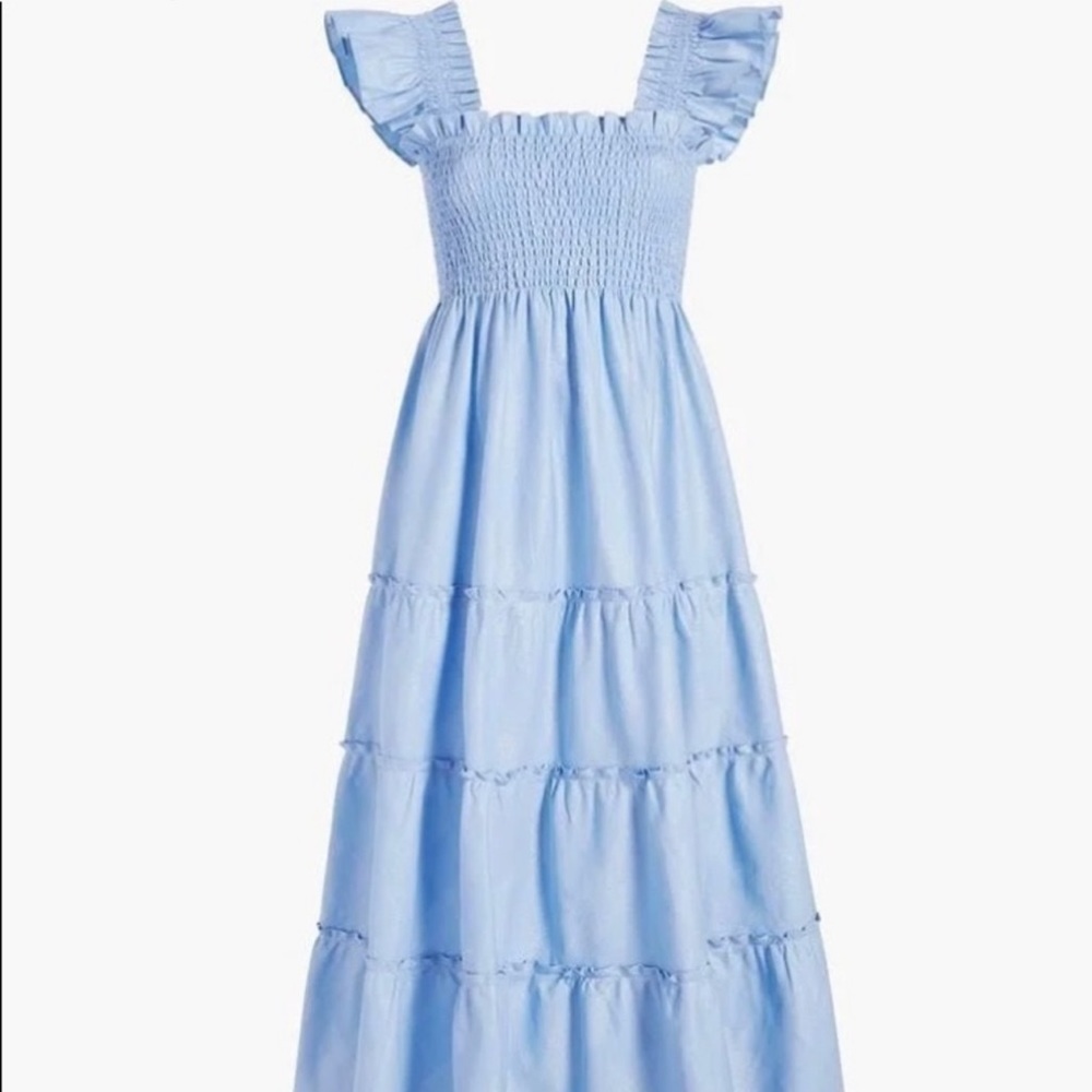 Hill House Nap Dress Ellie Light Blue Glitter